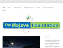 Tablet Screenshot of mojavefoundation.org